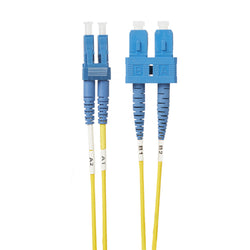 4Cabling 1m LC-SC OS1 / OS2 Singlemode Fibre Optic Cable Yellow