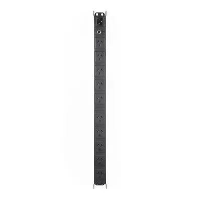 4Cabling VERTICAL 19" 10 Way GPO PDU Rack Mount Power Rail
