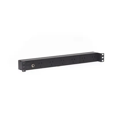 4Cabling 1RU 6 Way GPO Recessed Rack Mount PDU Power Rail