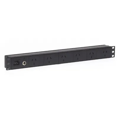4Cabling 1RU 6 Way GPO Rack Mount PDU Power Rail