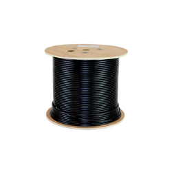 4Cabling CAT6A F/UTP UV Stabilized LDPE Solid Core Gel Filled Cable Roll Black