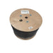 4Cabling CAT6A F/UTP LDPE Solid Core UV Stabilized Cable  Roll Black