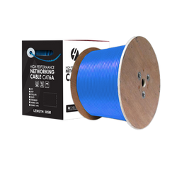 4Cabling CAT6A S/FTP Cable on Reel w/ PVC Jacket  Roll Blue