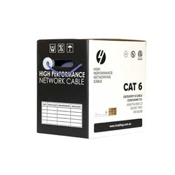 4Cabling CAT6 Ethernet Cable Reel Box UTP LAN Cable w/ Solid Conductor  Purple
