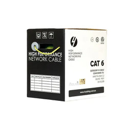 4Cabling CAT6 Ethernet Cable Reel Box UTP LAN Cable w/ Solid Conductor  Yellow