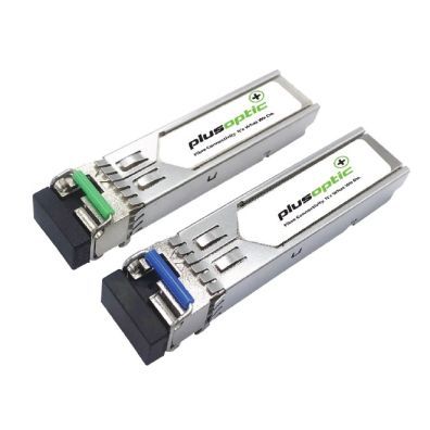 PlusOptic 1.25G, BiDi SFP, TX1490nm / RX1310nm, 20KM Transceiver, LC Connector for SMF with DOM PlusOptic BISFP-D-20-PLU
