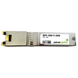 PlusOptic Juniper Compatible (EX-SFP-10GE-T) 10G, Copper SFP+, 30M Transceiver, RJ-45 Connector for Copper - CAT6 PlusOptic SFP-10G-T-JUN