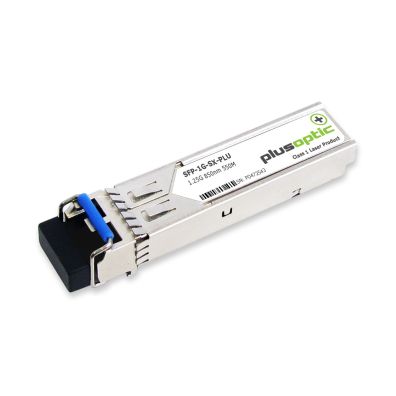 PlusOptic 1.25G, SFP, 850nm, 550M Transceiver, LC Connector for MMF with DOM PlusOptic SFP-1G-SX-PLU
