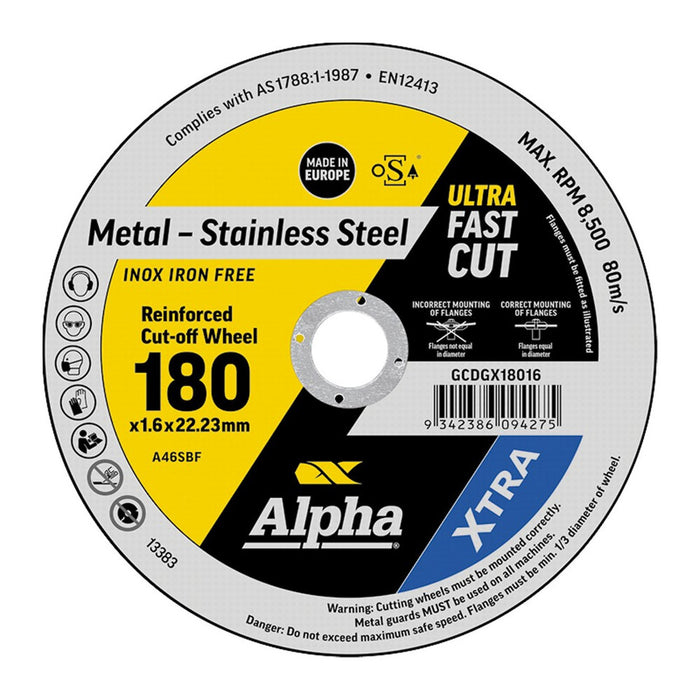 Trucut Sheffield 180 x 1.6mm Cutting Disc Stainless Gold Series II