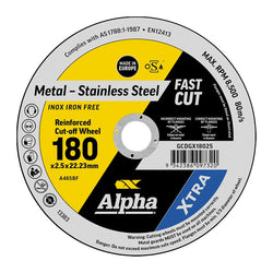 Trucut Sheffield 180 x 2.5mm Cutting Disc Stainless Gold Series II