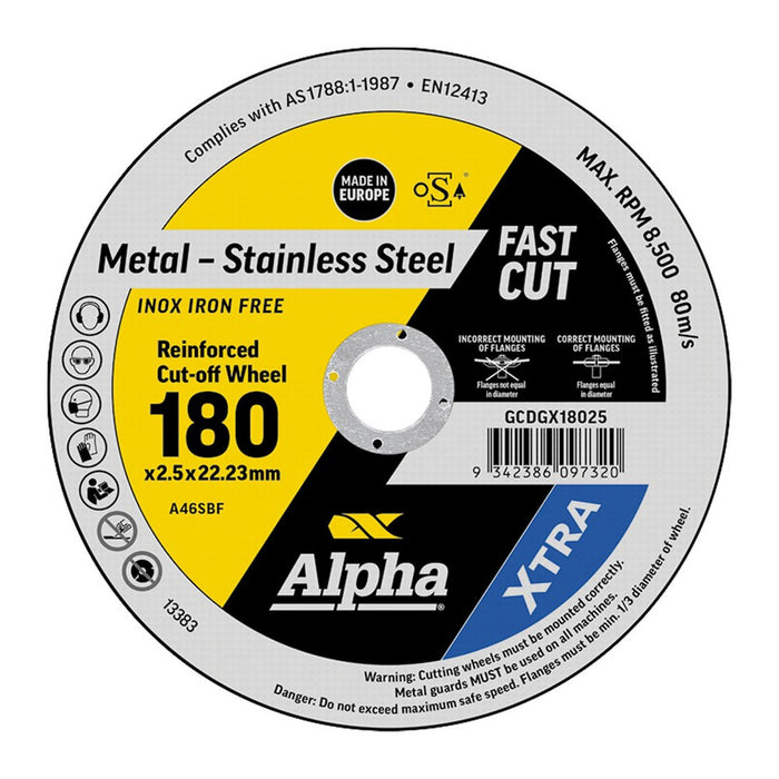 Trucut Sheffield 180 x 2.5mm Cutting Disc Stainless Gold Series II