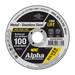 Trucut Sheffield MaxAbrase 100 x 2.4mm Cutting Disc Stainless Silver Series