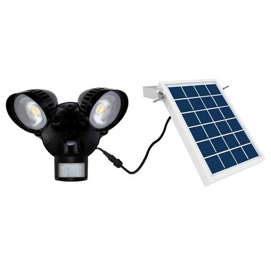 CDY Housewatch 8W Twin 2x Spotlights with Motion Sensor & Solar Panel. IP54