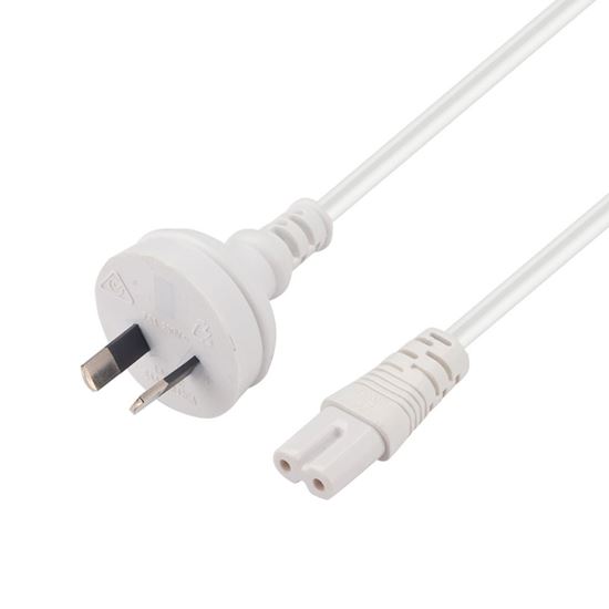 CDL Dynamix 2M Figure 8 Power Cord - 2 Pin White