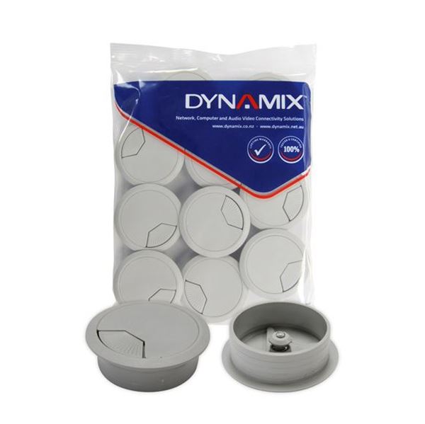 CDL Dynamix 60mm Round Desk Grommet Easily & Neatly Store Your Power Black