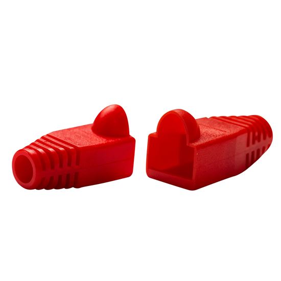 Dynamix Strain Relief Boot OD 6mm RJ45 20pc Red