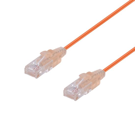 Dynamix 2.5M Cat6A 10G Orangeultra-Slim Component Level Utppatch Lead (30Awg)