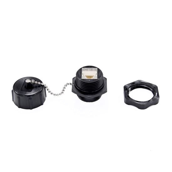 CDY Dynamix IP67 Rated Cat6 ShieldedKeystone Jack with Dust Cap.