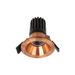 Halcyon Design Standard Recessed Exterior Downlight 9.5W 230Ma IP65 IC-F/IC-4 C/W UID Dimmable Driver - Copper