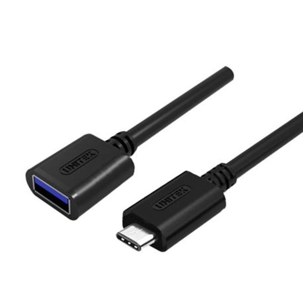 CDL Unitek Cable USB-C 3.0 Male - USB-A Female 0.2m