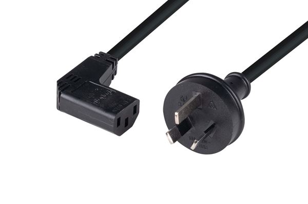 CDY Dynamix 2M 3 Pin Plug to Right Angled IEC