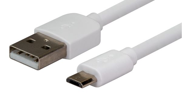 CDL Dynamix 0.3m USB 2.0 Type Micro-B Male To Type-A Male Connectors