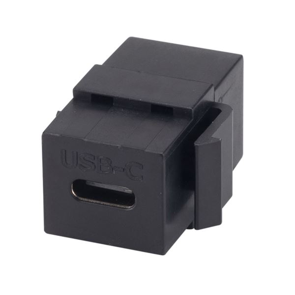 CDL Dynamix USB-C 3.1 Keystone Jack Female to Female Connectors. Black Colour