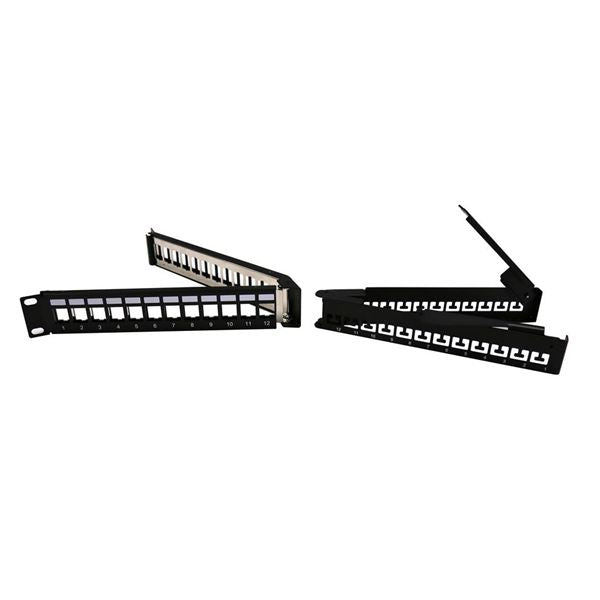 CDL Dynamix 24 Port Angled Unloaded Keystone Foldable Panel