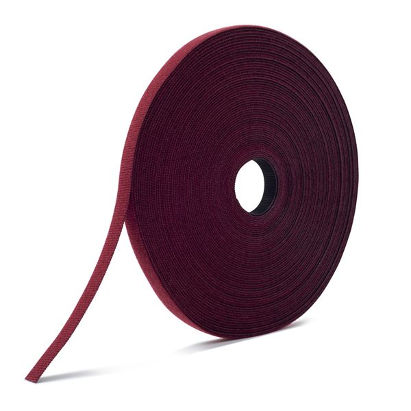 CDL Velcro One-Wrap Continuous Fire Retardant Cranberry 12.5mm x 22.8m