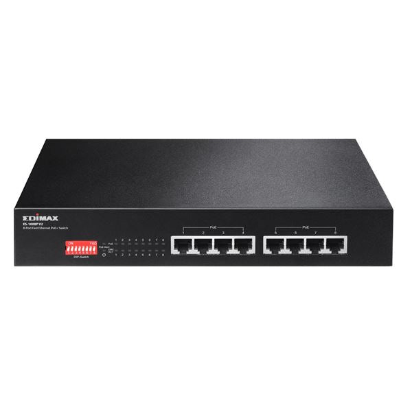 CDL Edimax Ethernet Switch 8port Fast Ethernet PoE + Switch