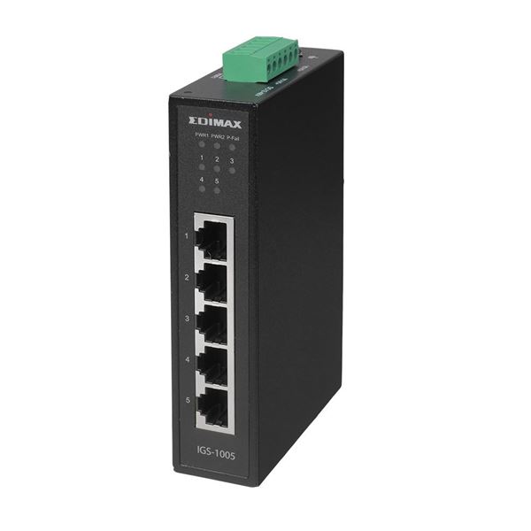CDL Edimax Industrial 5-Port Gigabit Din-Rail Switch