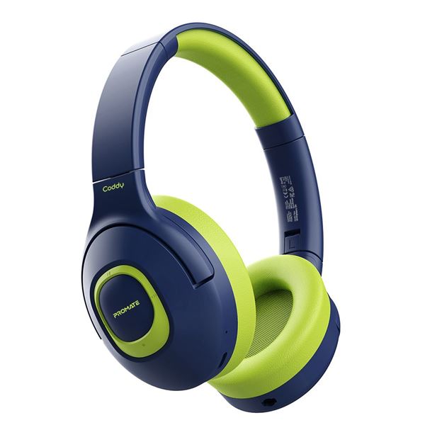 CDL Promate Child-Safe Wireless Over-Ear Headphones for Kids - Emerald