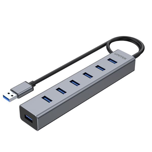 CDL Unitek USB-A 3.0 7-port Hub Apple Style Aluminium Design