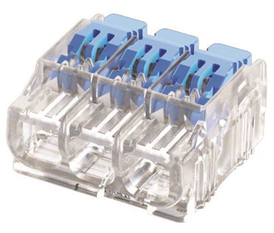 Ideal 3 Port Wire Connector Gen II Lever 24 to 12 AWG 50pc Jar