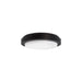 Halcyon Lede Circle Step I Surface Mount Button 200mm Select 10W/15W 3K/4K Dimmable - Black
