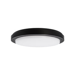 Halcyon Lede Circle Step Ii Surface Mount Button 300mm Select 18W/28W 3K/4K Dimmable - Black