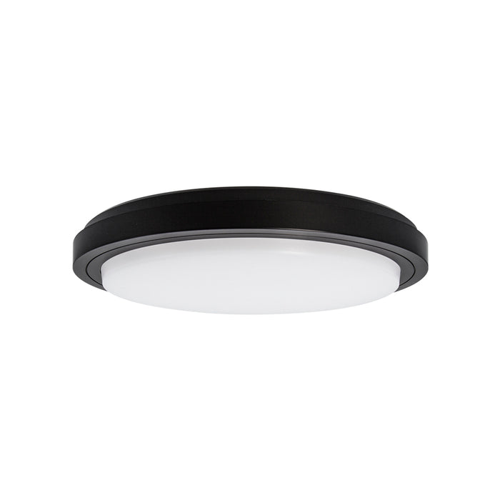 Halcyon Lede Circle Step Ii Surface Mount Button 300mm Select 18W/28W 3K/4K Dimmable - Black