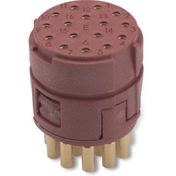 Lapp EPIC M23 16E BLM Insert + Female Solder Contacts. Clockwise