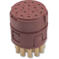 Lapp EPIC M23 12E BLM Insert + Female Solder Contacts. Clockwise