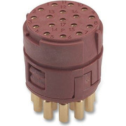 Lapp EPIC M23 17P BLMS Insert + Female Solder Contacts. Anti-cloc