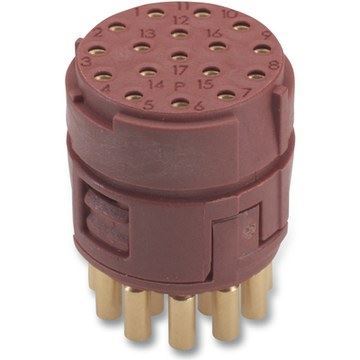 Lapp EPIC M23 17P BLMS Insert + Female Solder Contacts. Anti-cloc