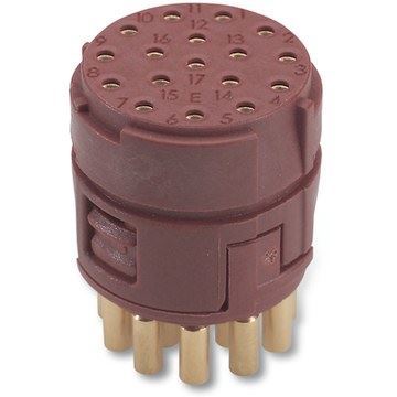 Lapp EPIC M23 17E BLMS Insert + Female Solder Contacts. Clockwise