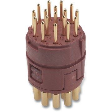Lapp EPIC M23 17P SLM Insert + Male Solder Contacts. Anti-clockwi