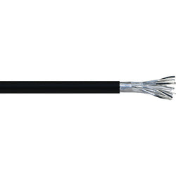 Firstflex 16 Pair x 0.5mm Overall Foil Screen Instrument Cable SPVC 0.6/1KV ES/CS Black