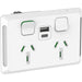 Iconic Twin socket Horizontal with Dual USB A+C