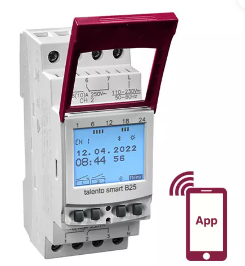 Grasslin Talento Smart B25 Timesw Bluetooth Digi Din 2 Mod 2 Ch Weekly ...
