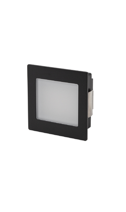Halcyon Designline Black Recessed Wall Light Frosted Diffuser 3W 700mA 3K/4K Switchable - Driver Not Included