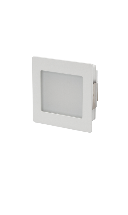 Halcyon Designline White Recessed Wall Light Frosted Diffuser 3W 700mA 3K/4K Switchable - Driver Not Included