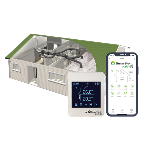 Simx SmartVent Positive3 SV04P3 - 4 Room System for Homes up to 280m2