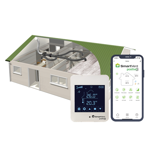 Simx SmartVent Positive3 SV06P3 - 6 Room System for Homes up to 560m2